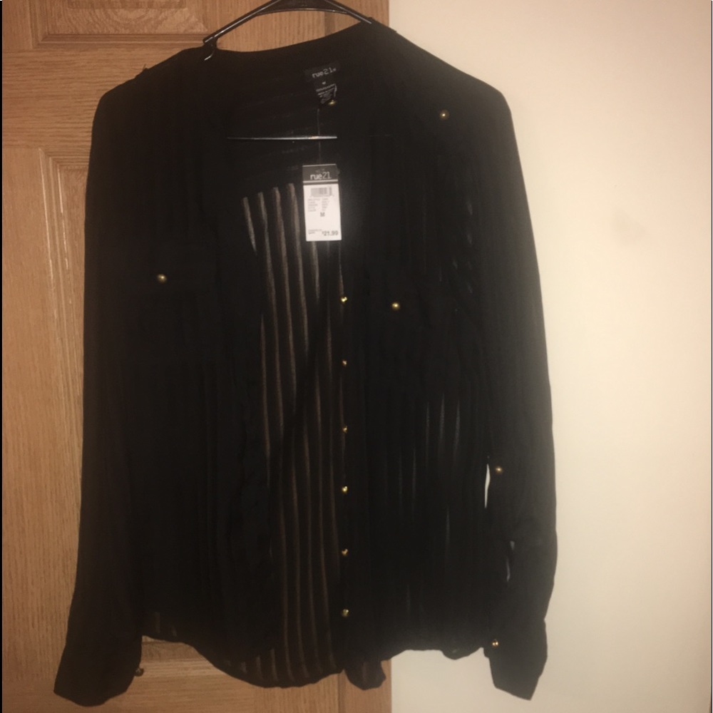 Rue 21 sheer blouse size Medium
